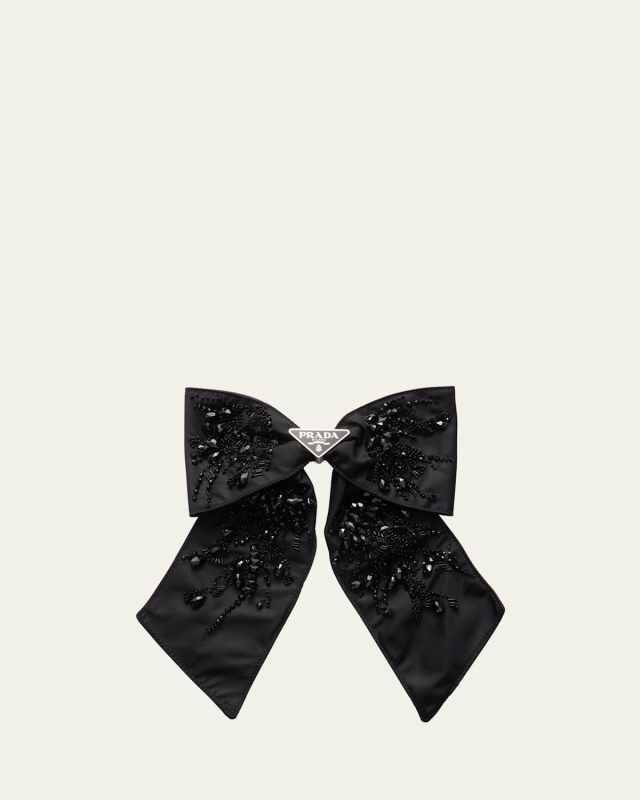 Embellished Bow Hair Clip
